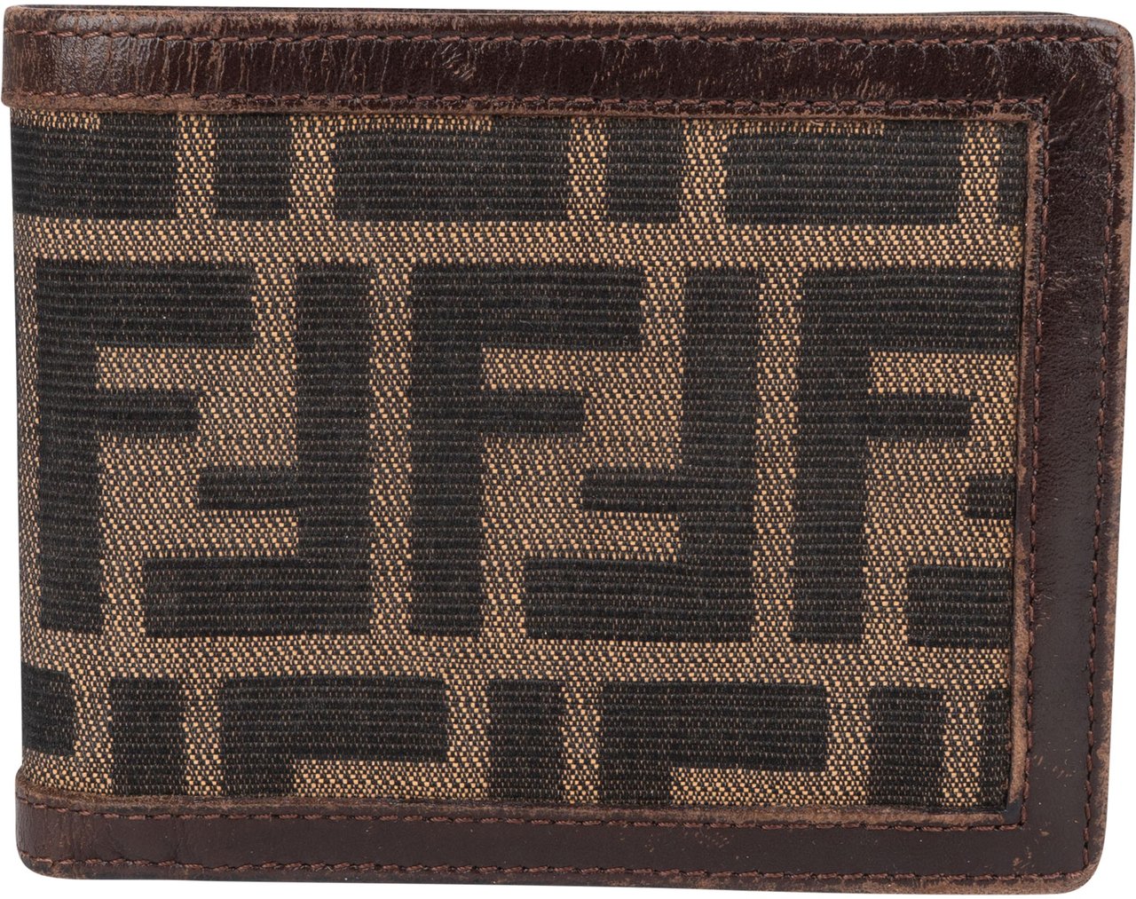 Fendi Fendi FF Monogram Zucca Bifold Wallet Bruin