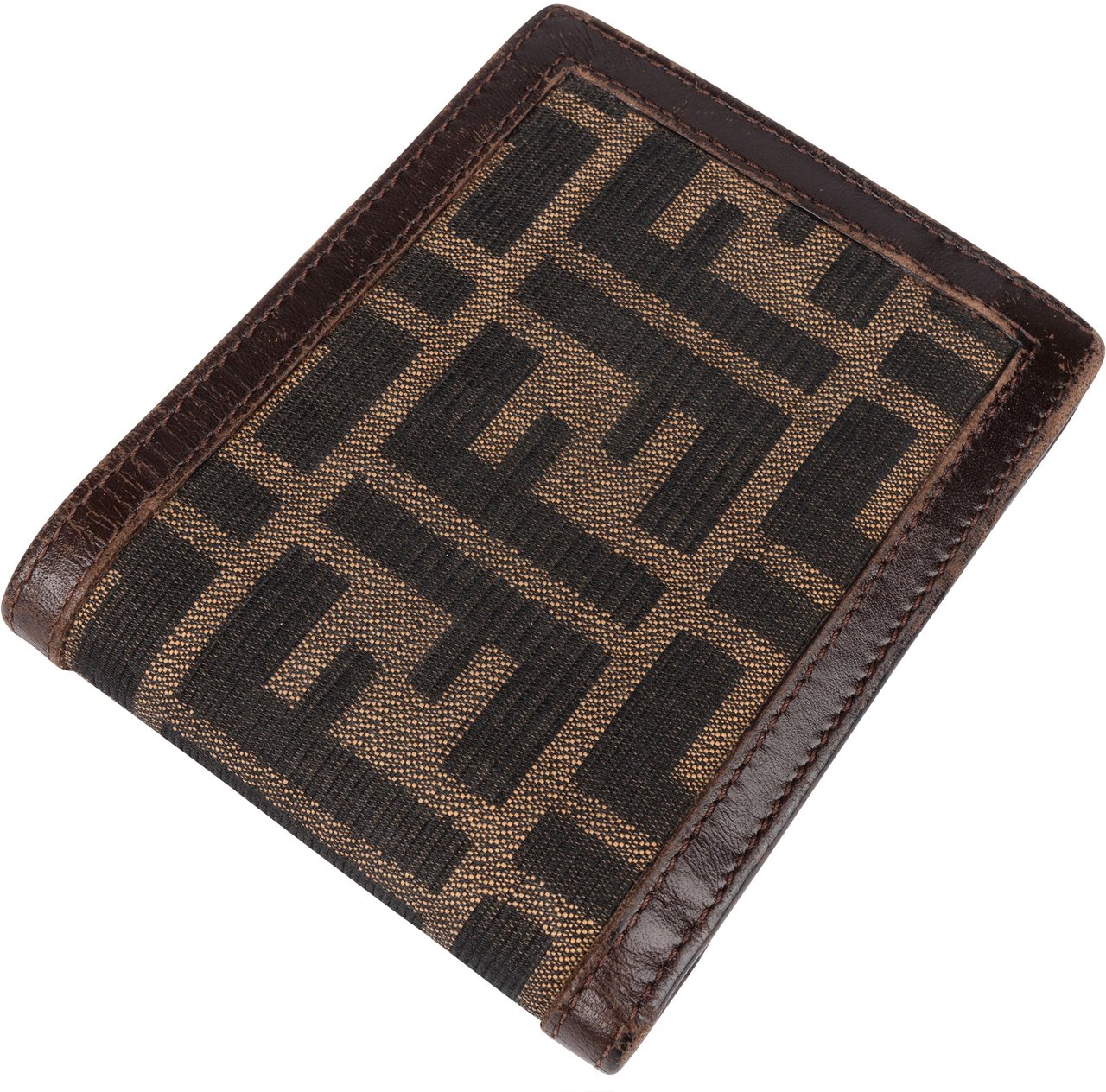 Fendi FF Monogram Zucca Bifold Wallet Bruin