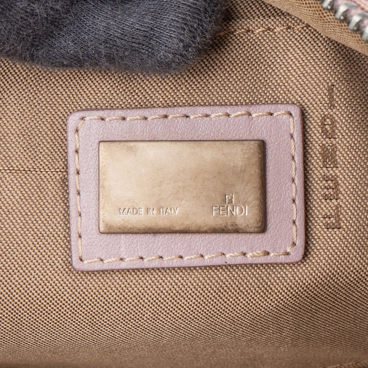 Fendi Fendi Monogram Zucca Pochette Handbag Paars