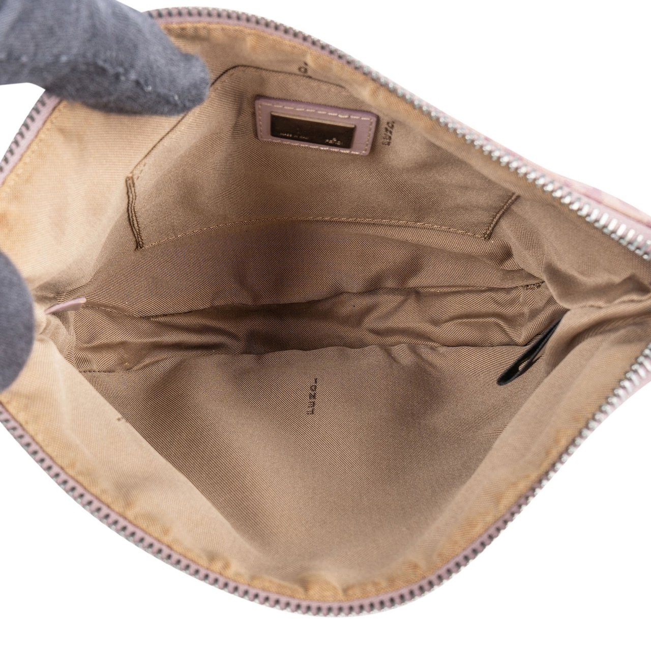 Fendi Fendi Monogram Zucca Pochette Handbag Paars