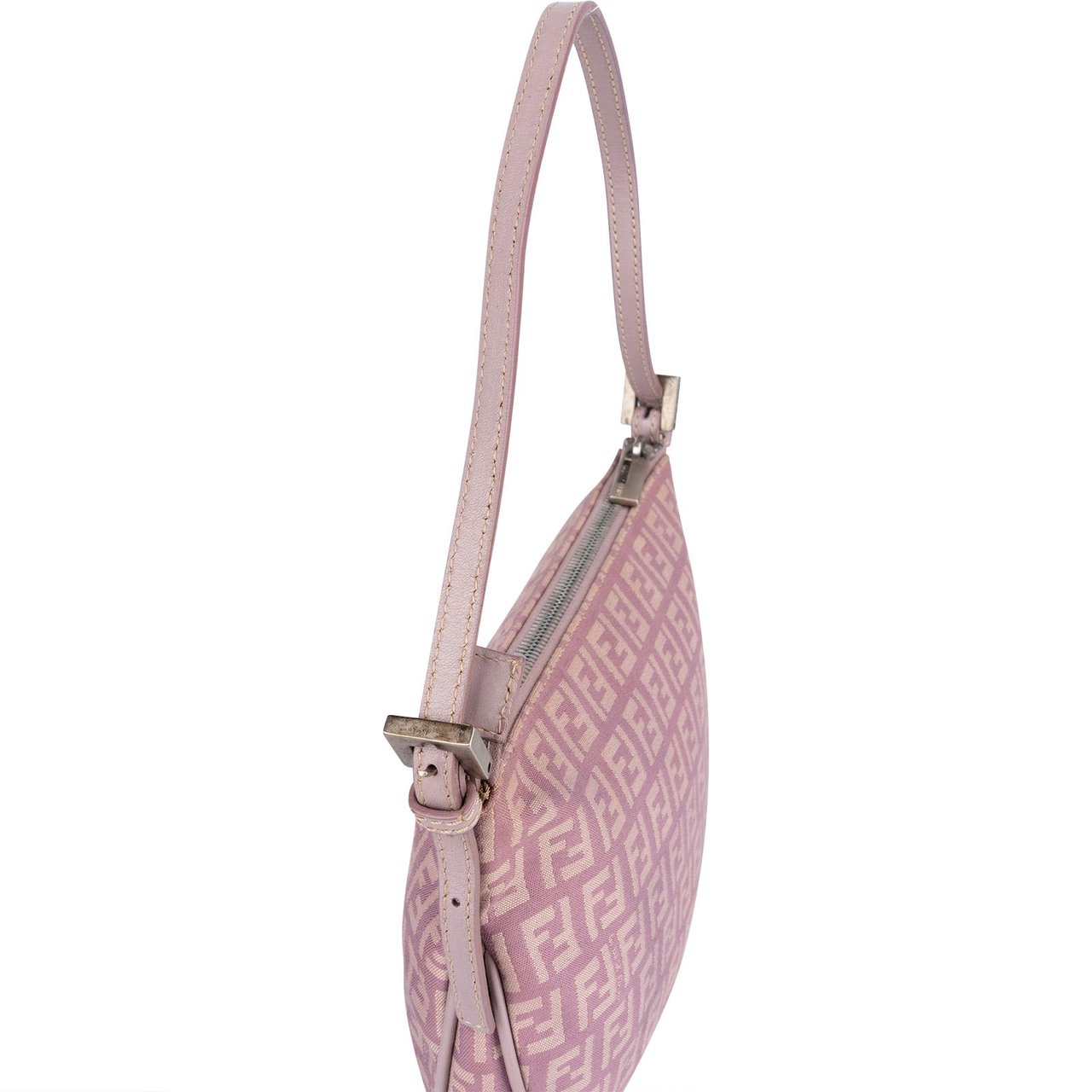 Fendi Fendi Monogram Zucca Pochette Handbag Paars