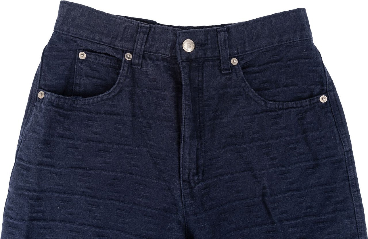 Fendi Fendi Navy Cotton Pants (IT 43) Größe Navy