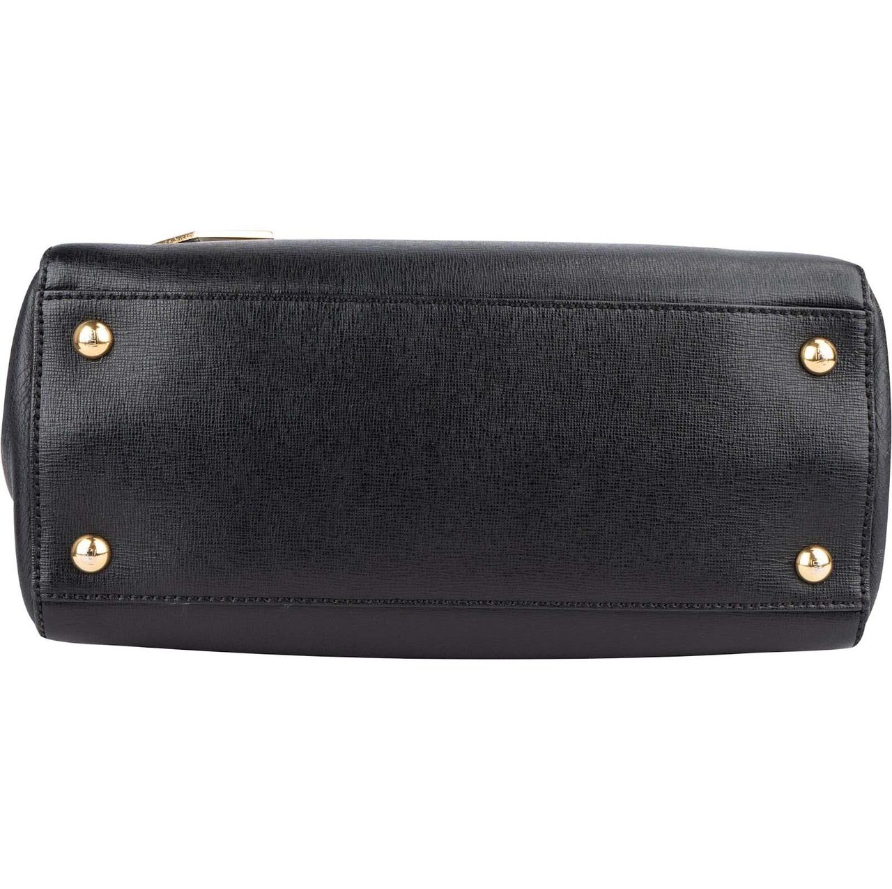 Fendi Fendi Black Leather 2Jours Handbag Zwart