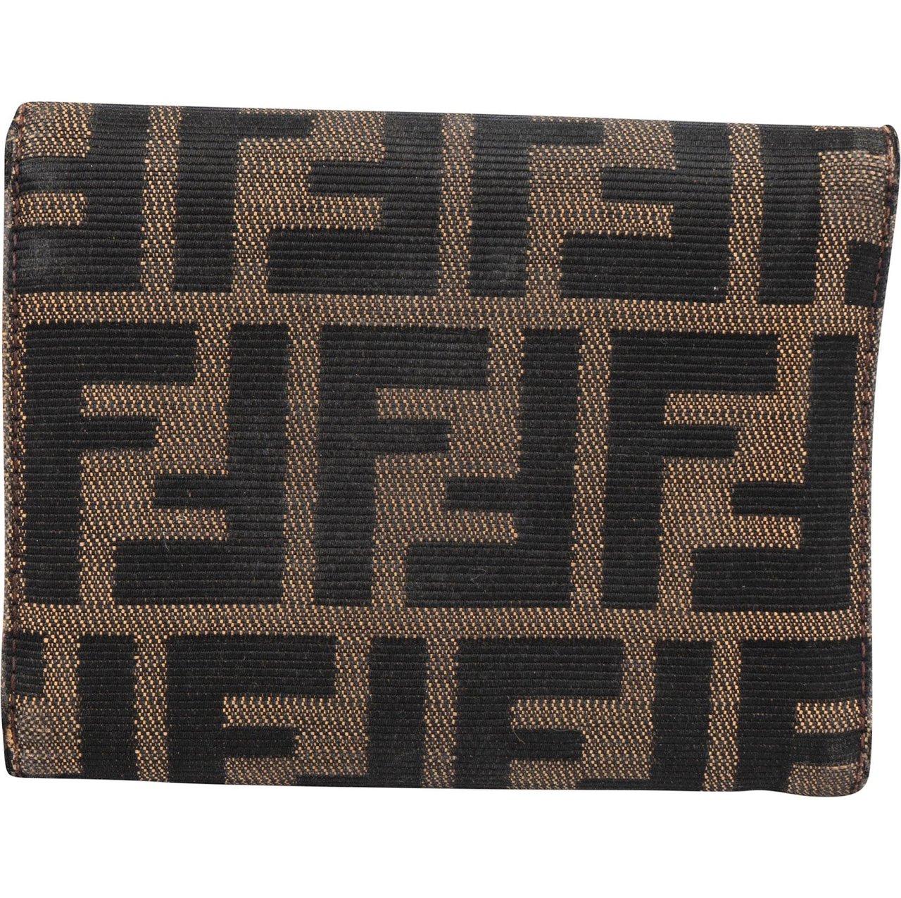 Fendi Fendi FF Monogram Baguette Buckle Wallet Zwart