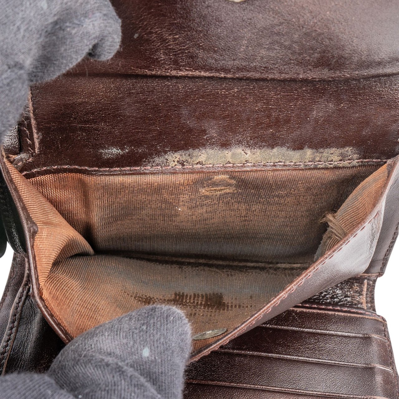 Fendi Fendi FF Monogram Baguette Buckle Wallet Zwart