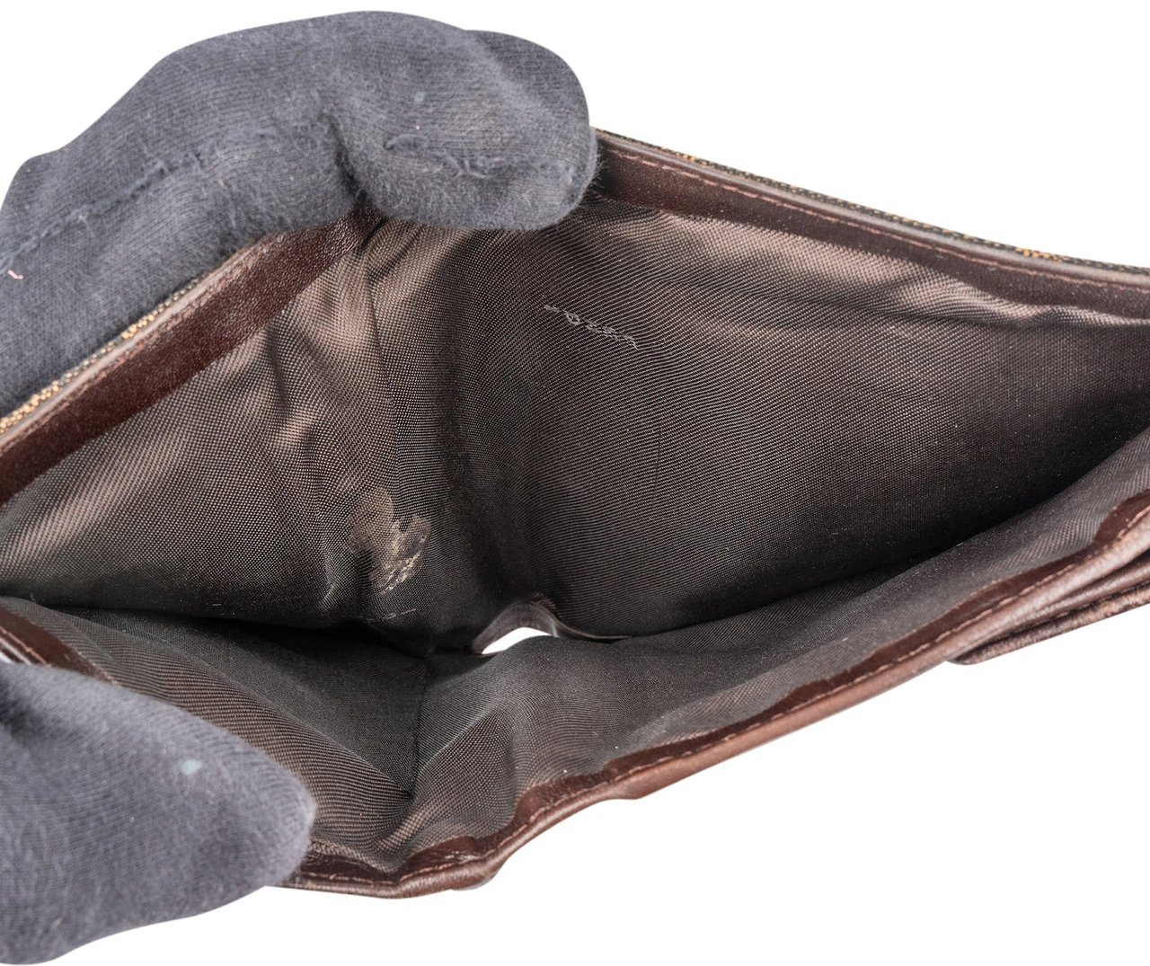 Fendi Fendi FF Monogram Baguette Buckle Wallet Zwart