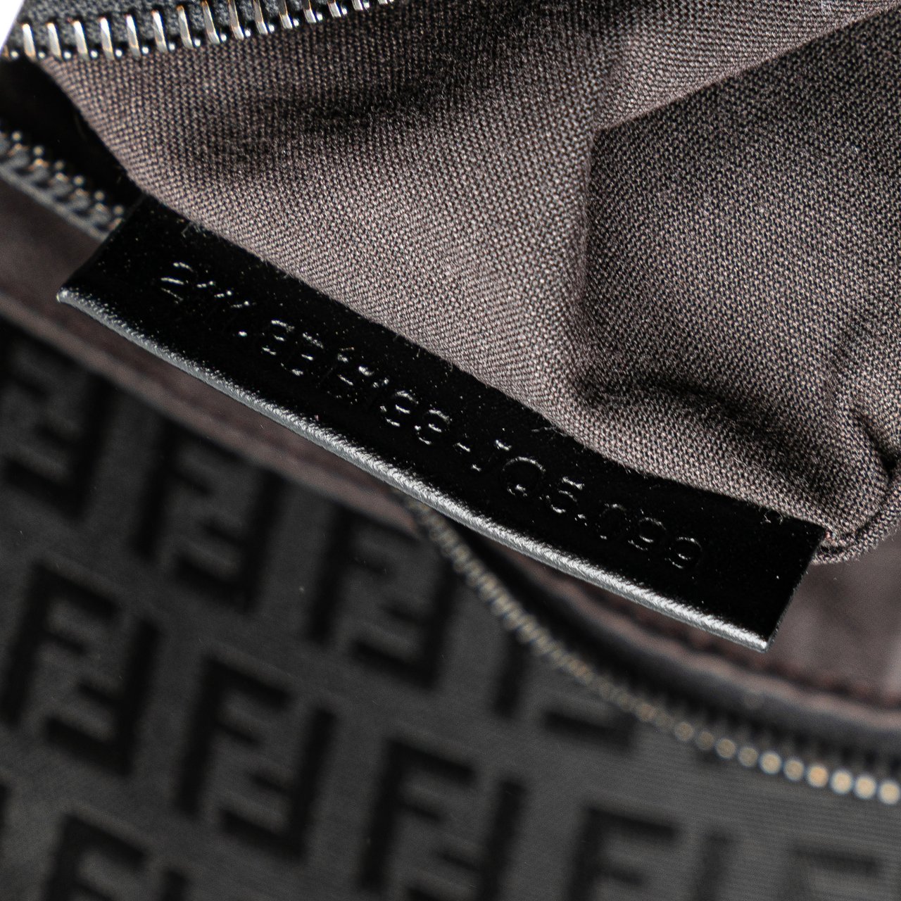Fendi Zucchino Canvas Tote Zwart