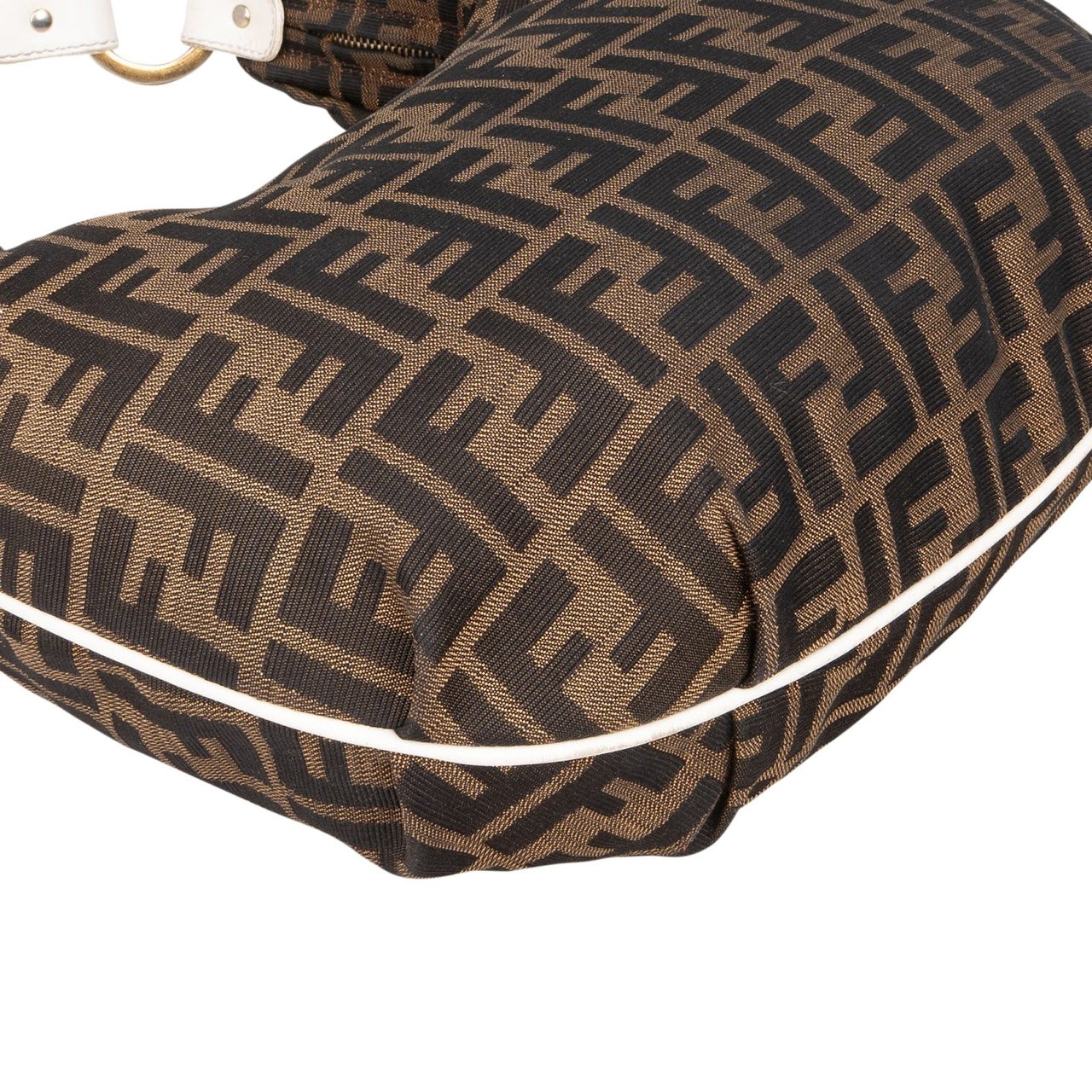 Fendi Fendi Monogram FF Zucca Hobo Shoulder Bag Bruin