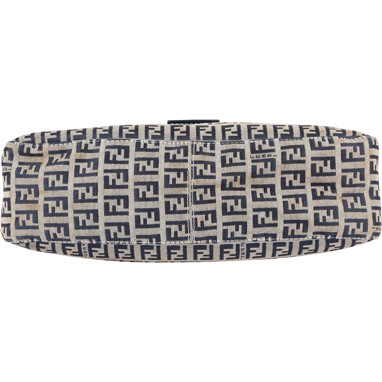 Fendi Fendi Monogram FF Zucca Baguette Buckle Shoulder Bag Beige