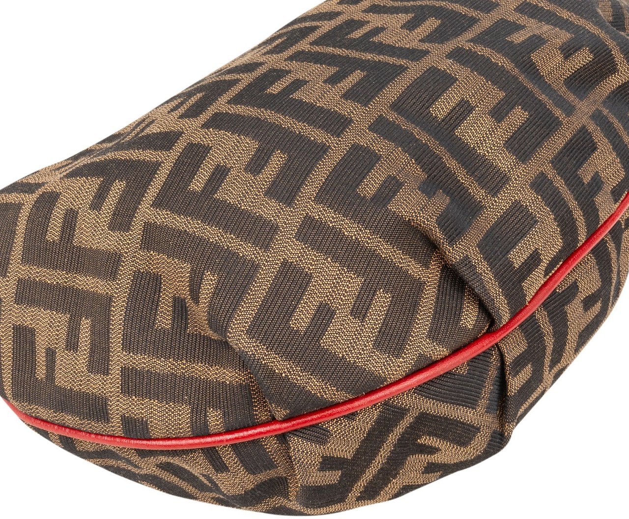 Fendi Fendi Monogram FF Zucca Chef Hobo Shoulder Bag Bruin