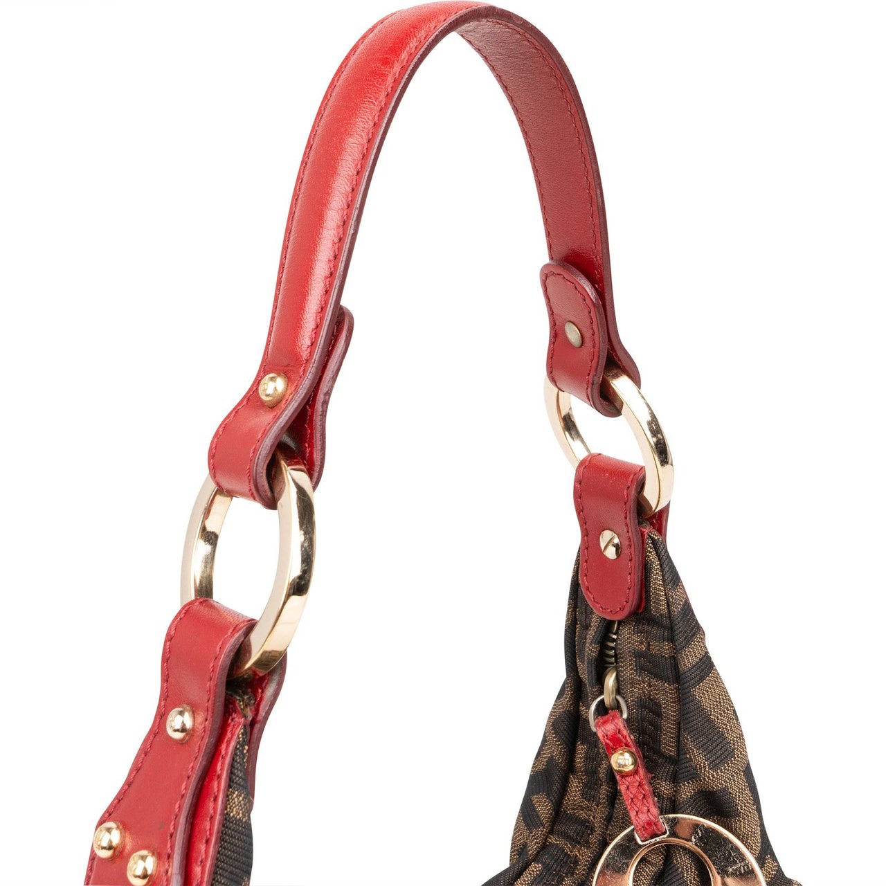 Fendi Fendi Monogram FF Zucca Chef Hobo Shoulder Bag Bruin