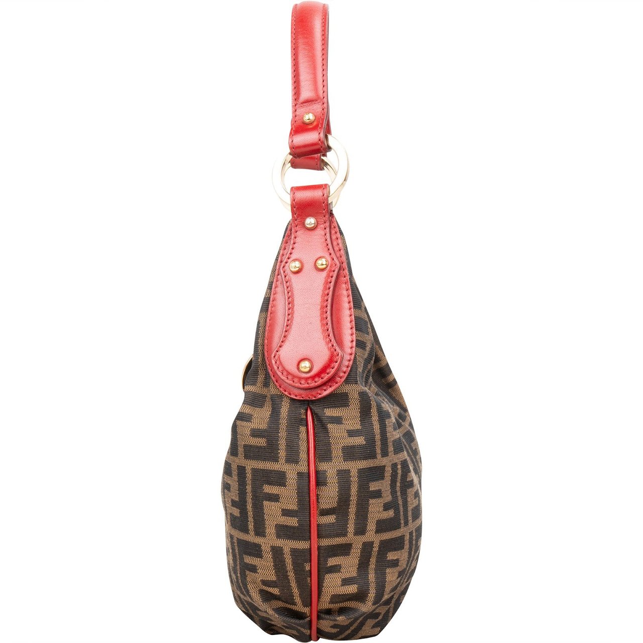 Fendi Fendi Monogram FF Zucca Chef Hobo Shoulder Bag Bruin