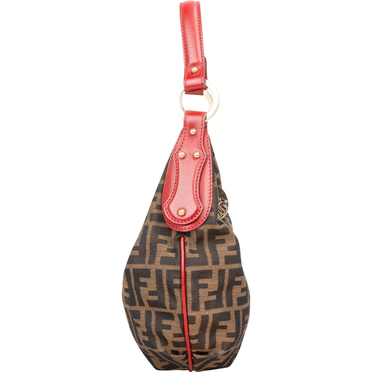 Fendi Fendi Monogram FF Zucca Chef Hobo Shoulder Bag Bruin