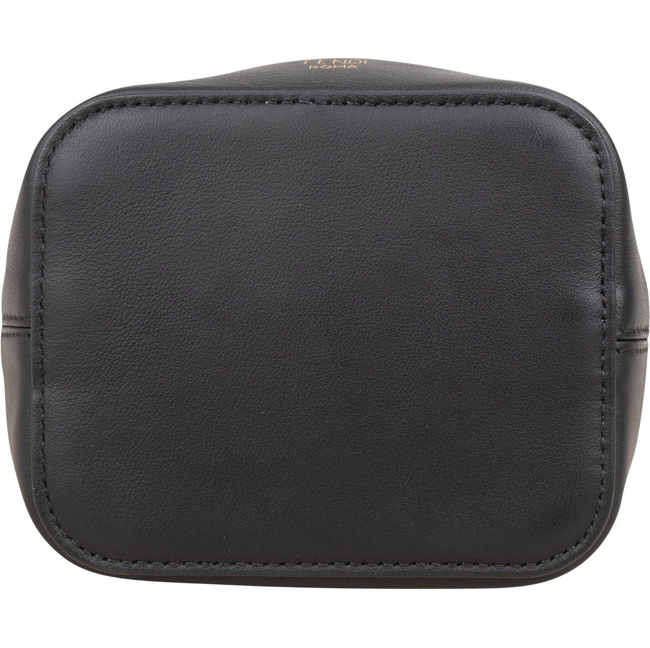 Fendi Fendi Monogram FF Mini Mon Tresor Bucket Shoulder Bag Zwart