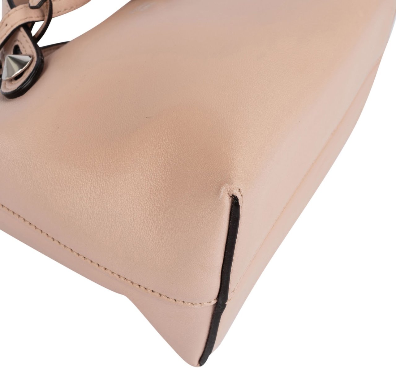 Fendi Fendi By The Way Mini Crystal Applique Calfskin Leather Crossbody Bag Rood