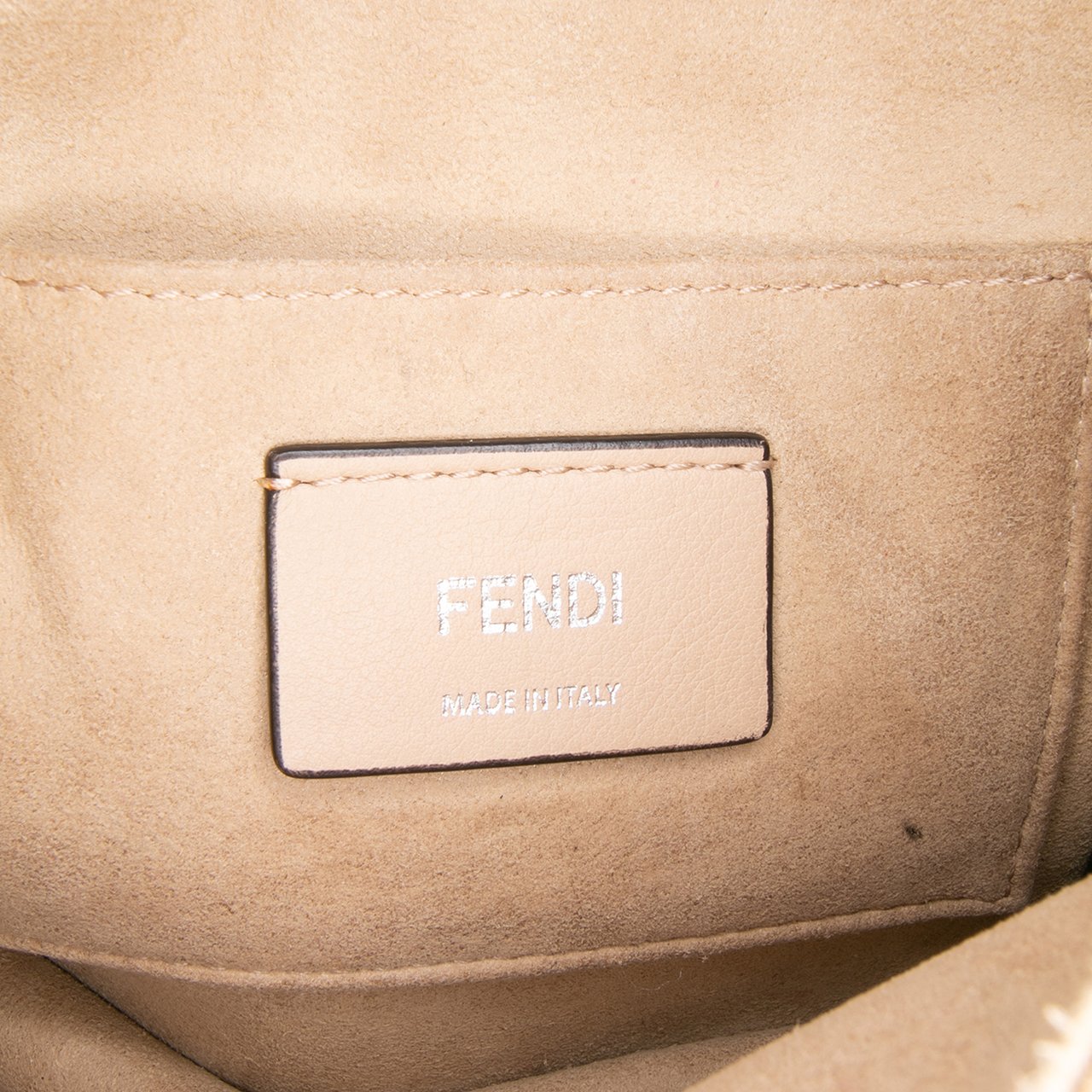 Fendi Small Leather Kan I Crossbody Roze