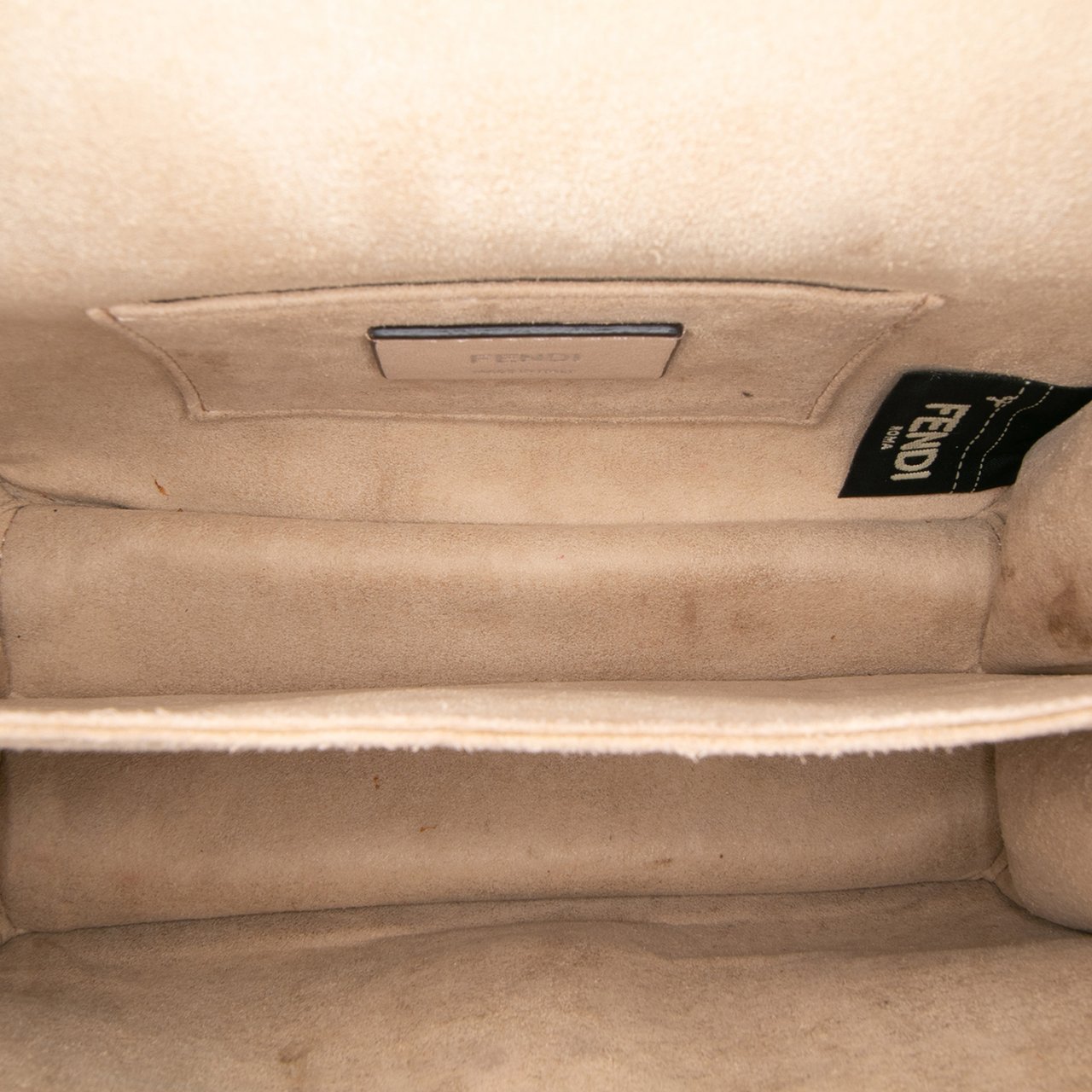 Fendi Small Leather Kan I Crossbody Roze