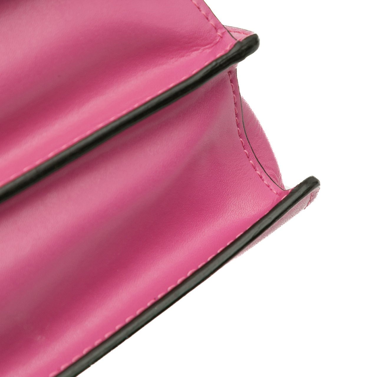 Fendi Small Leather Kan I Crossbody Roze