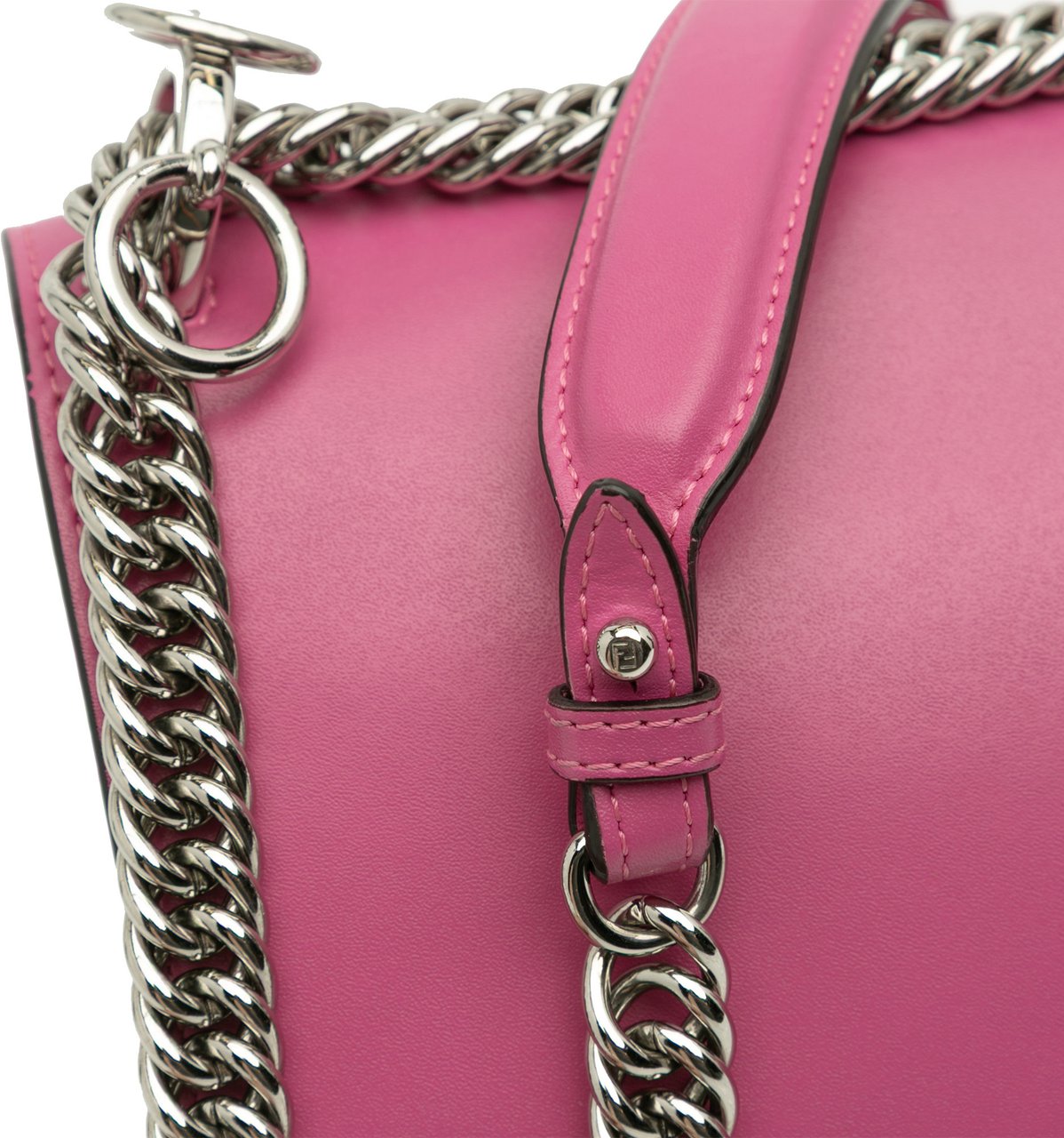 Fendi Small Leather Kan I Crossbody Roze