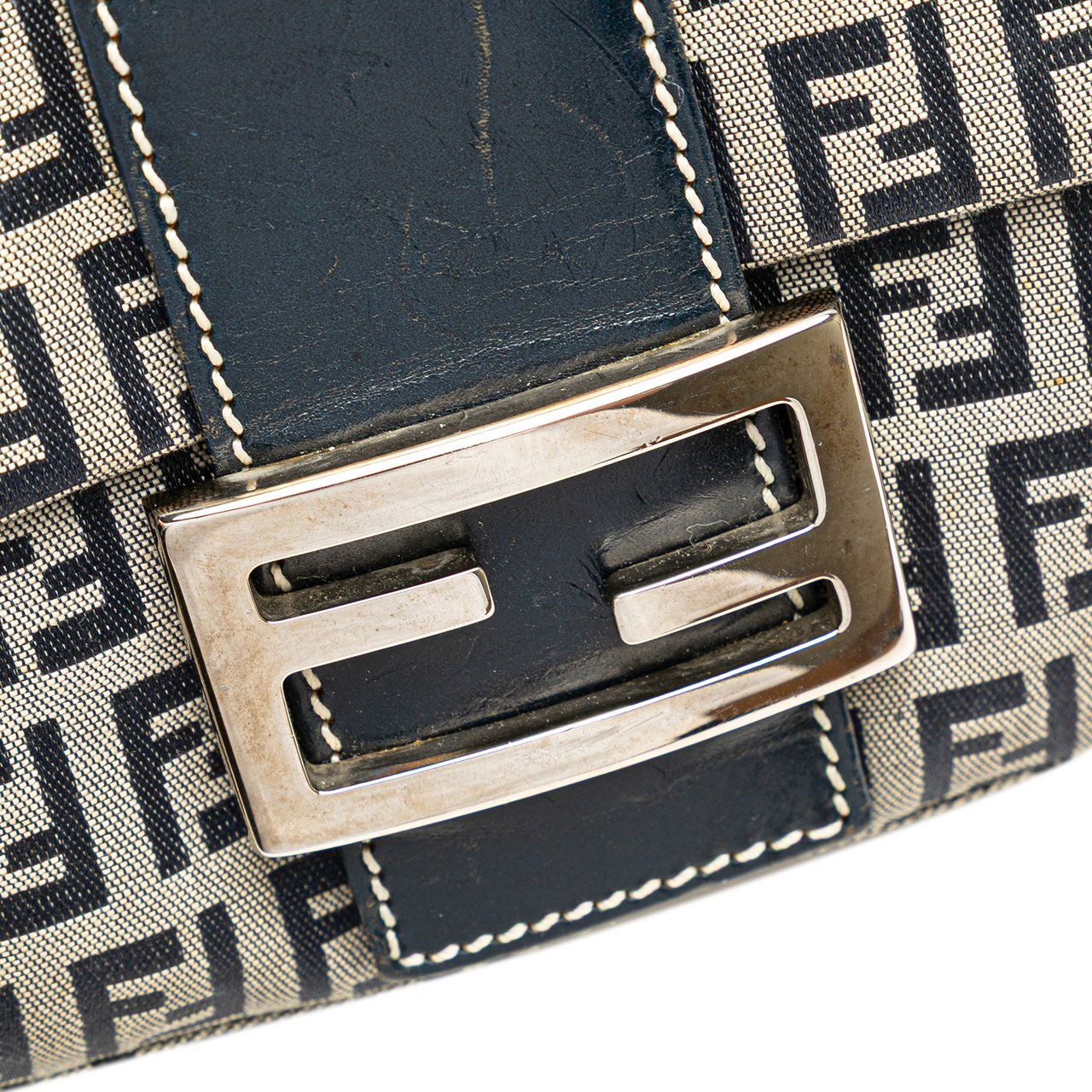 Fendi Zucchino Canvas Mamma Forever Bruin