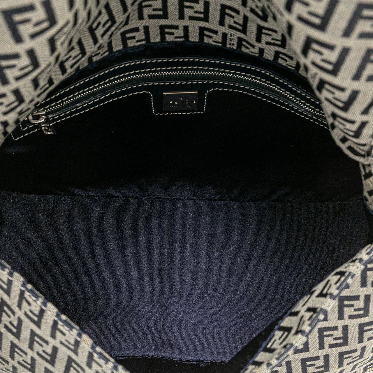 Fendi Zucchino Canvas Mamma Forever Bruin