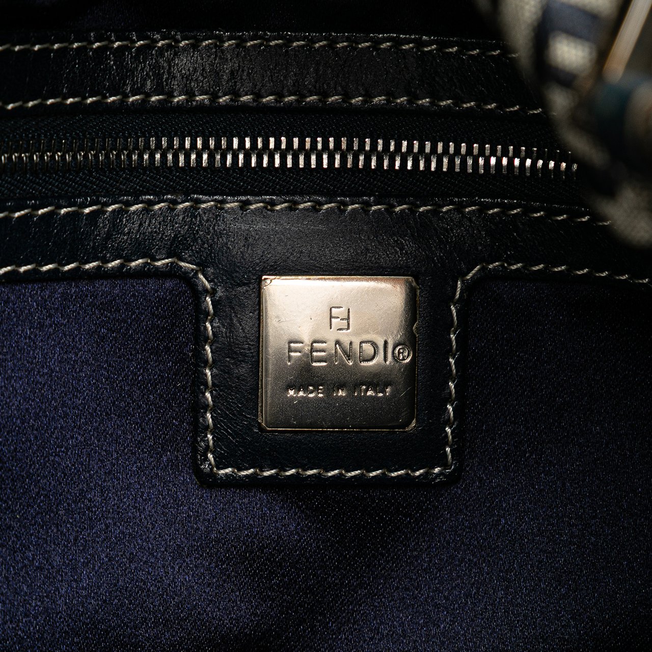 Fendi Zucchino Canvas Mamma Forever Bruin