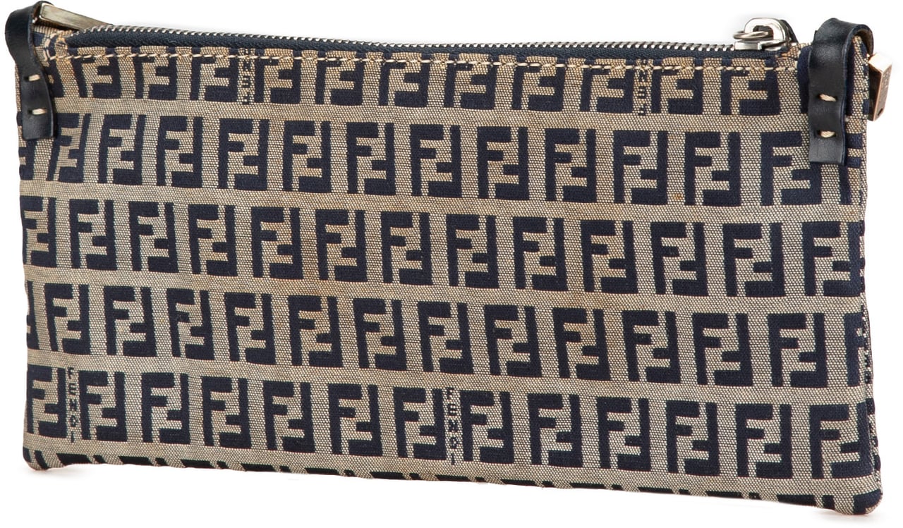 Fendi Zucchino Canvas Crossbody Grijs