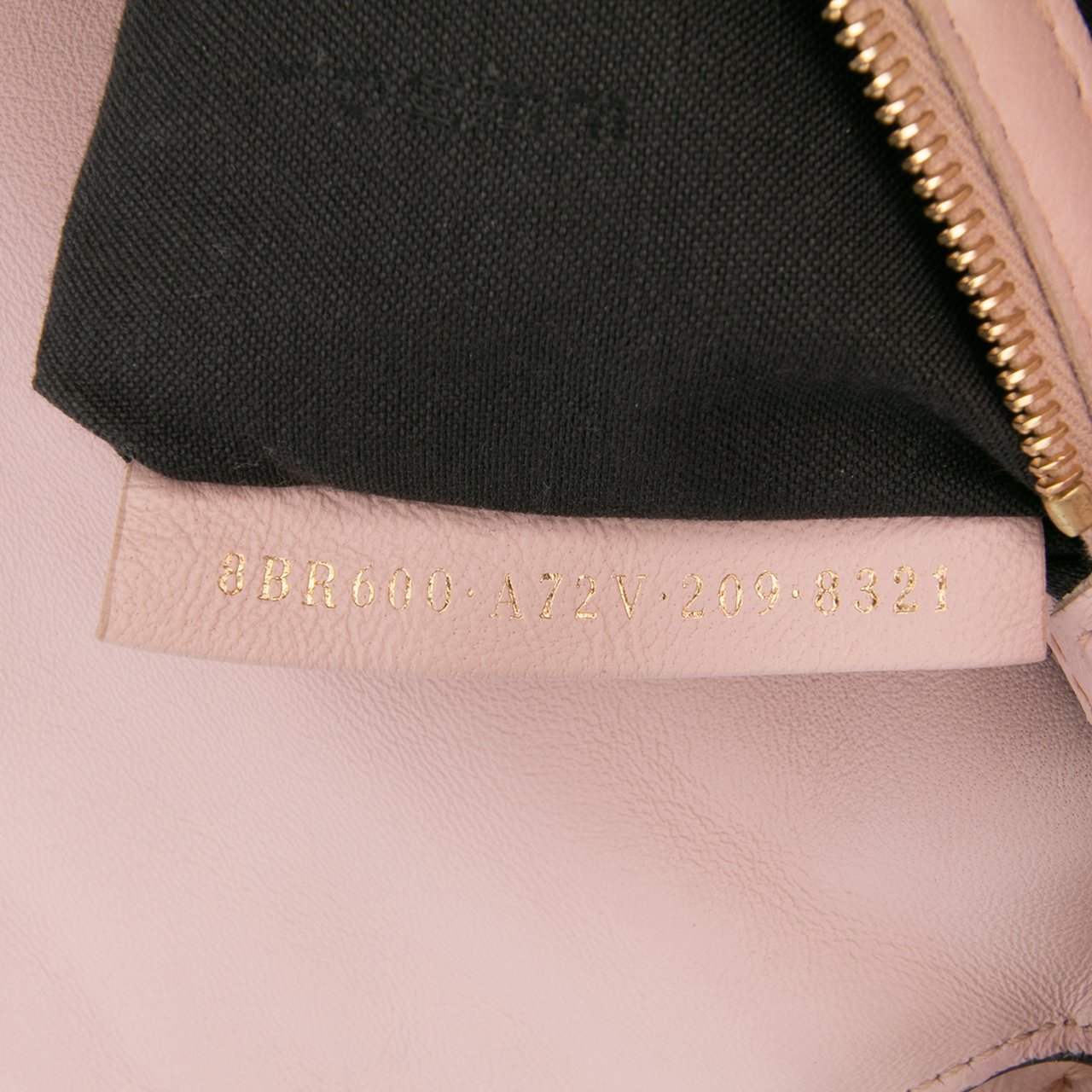 Fendi Zucca Embossed Leather Baguette Satchel Roze