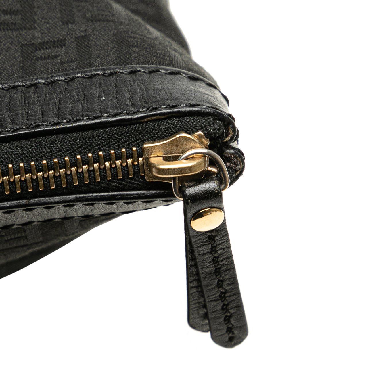 Fendi Zucchino Canvas Tote Zwart