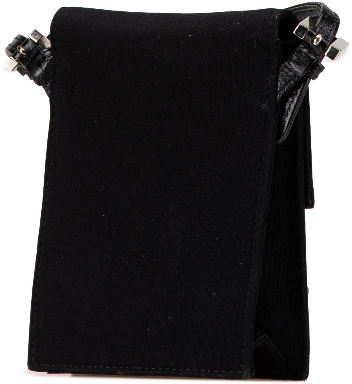 Fendi Mini Nylon FF Lock Crossbody Zwart