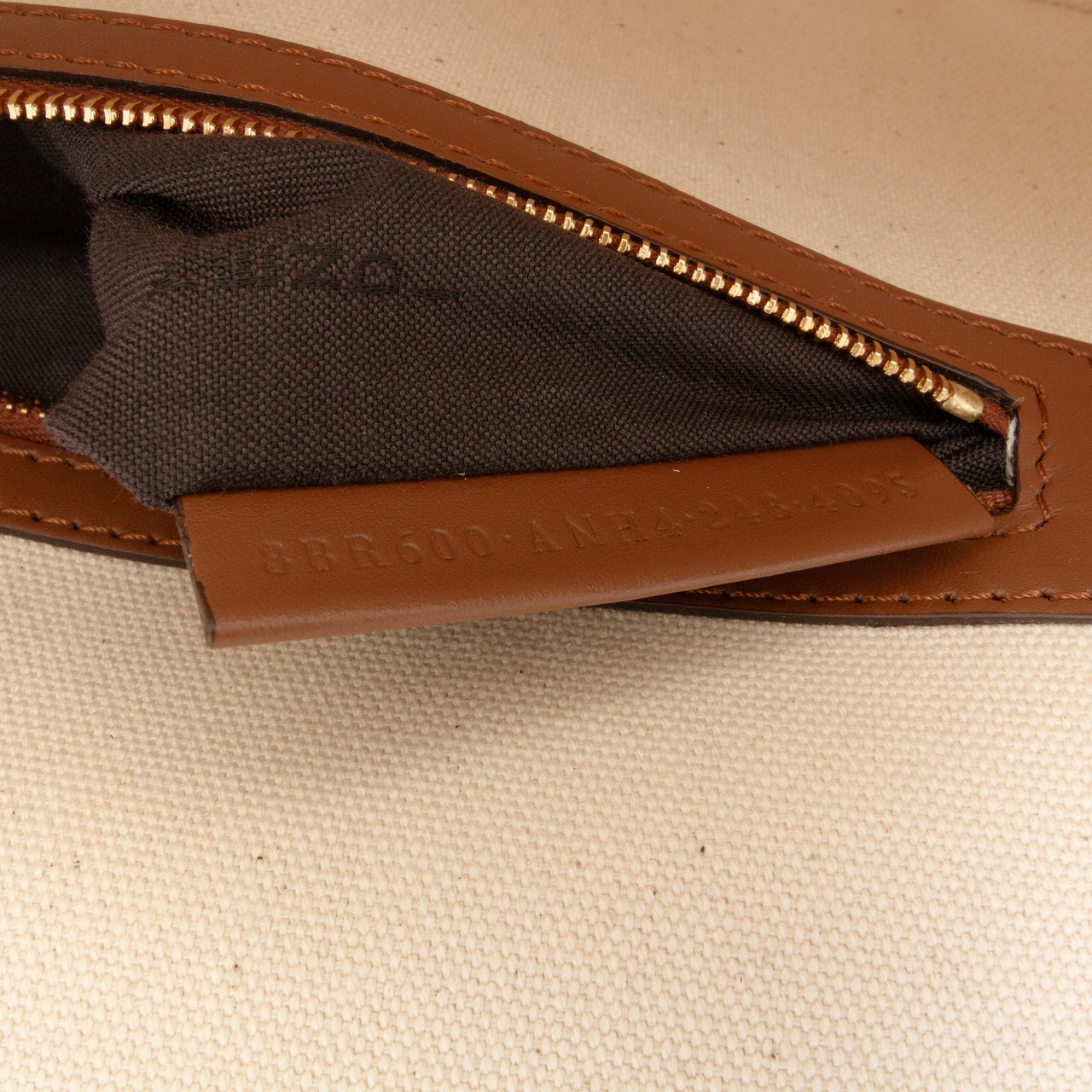 Fendi Zucca Embroidered Canvas Baguette Satchel Bruin