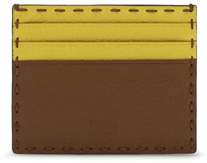 Fendi Multicolor Calf Leather Bos Taurus Wallet Divers