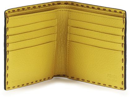 Fendi Fendi Brown Calf Leather Bos Taurus Wallet Bruin