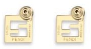 Fendi Fendi White Brass Earrings Wit