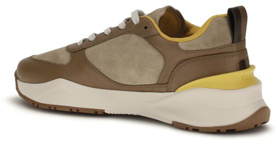 Fendi Multicolor Calf Leather Bos Taurus Athletic Sneakers Divers