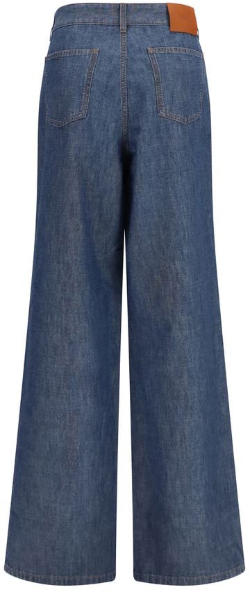 Fendi Blue Cotton Jeans Denim Blauw