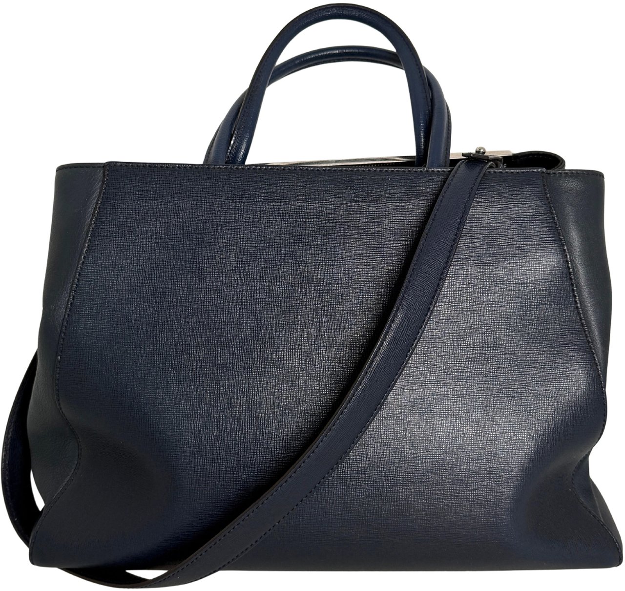 Fendi Fendi 2Jours Medium Handtasche navy / gut Blauw
