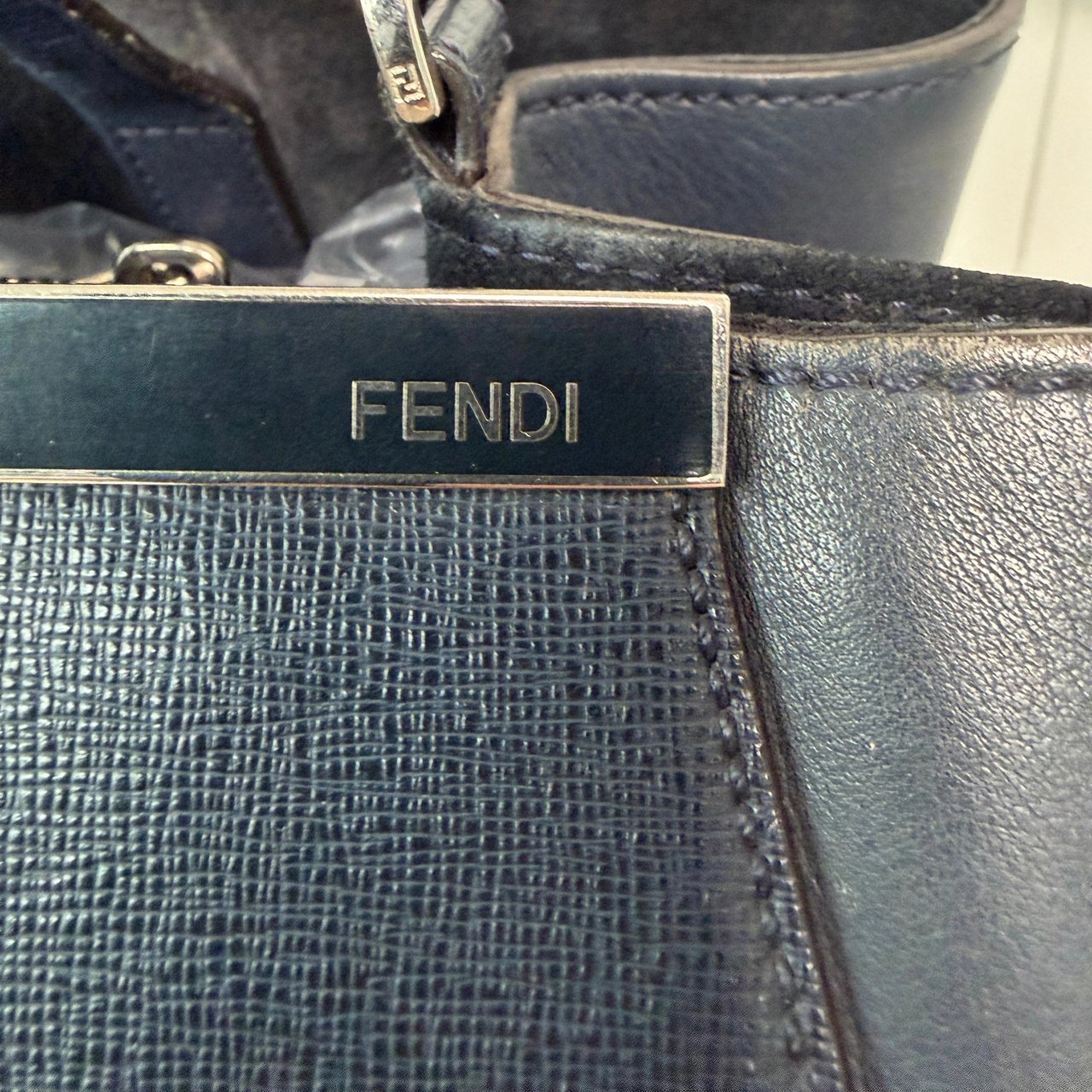 Fendi Fendi 2Jours Medium Handtasche navy / gut Blauw