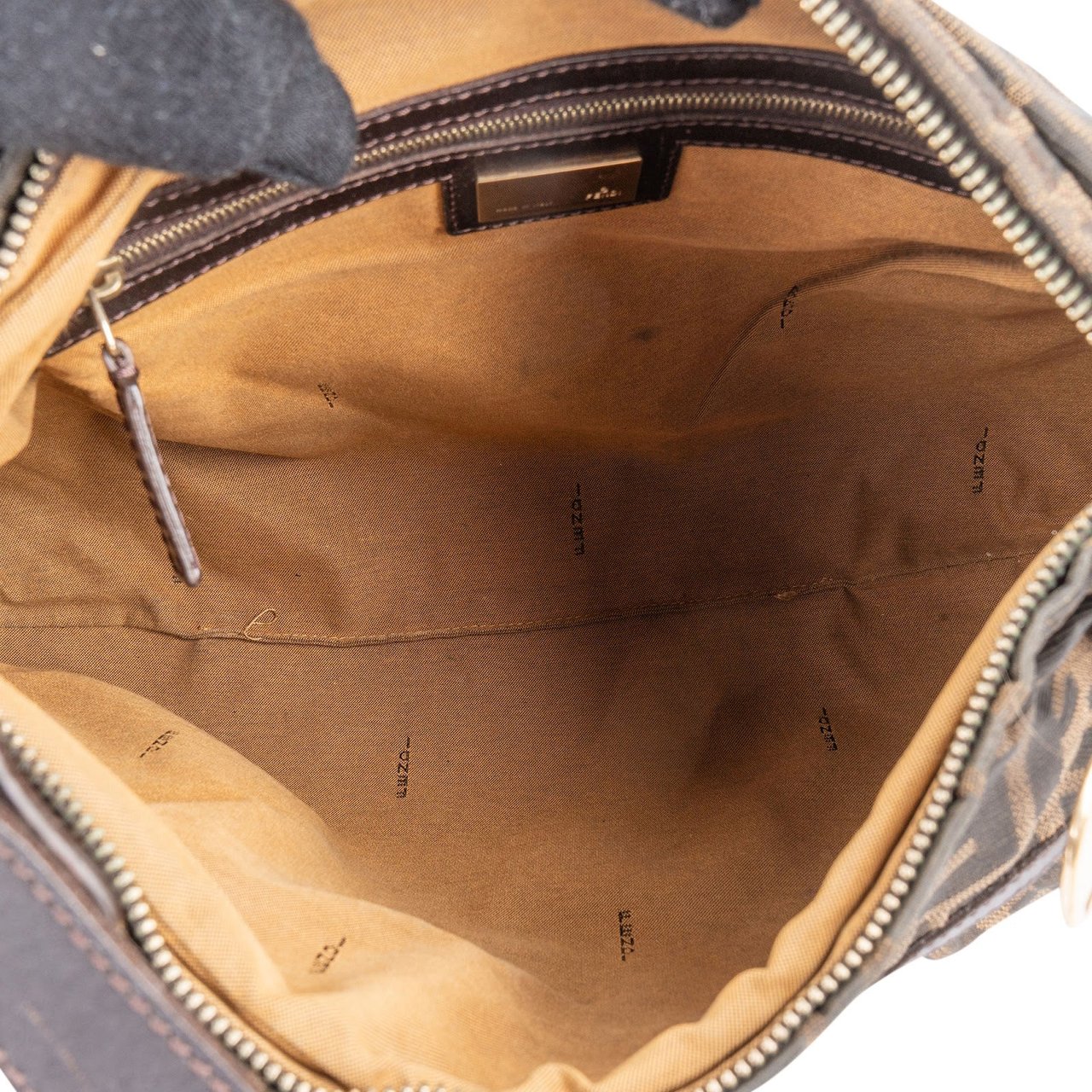 Fendi Fendi Monogram FF Chef Hobo Handbag Bruin