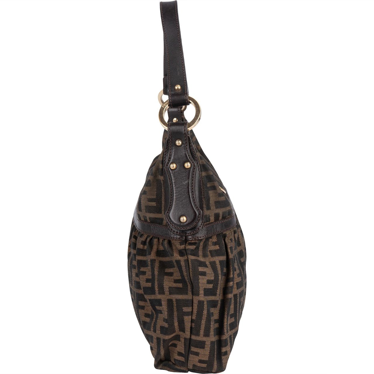 Fendi Fendi Monogram FF Chef Hobo Handbag Bruin