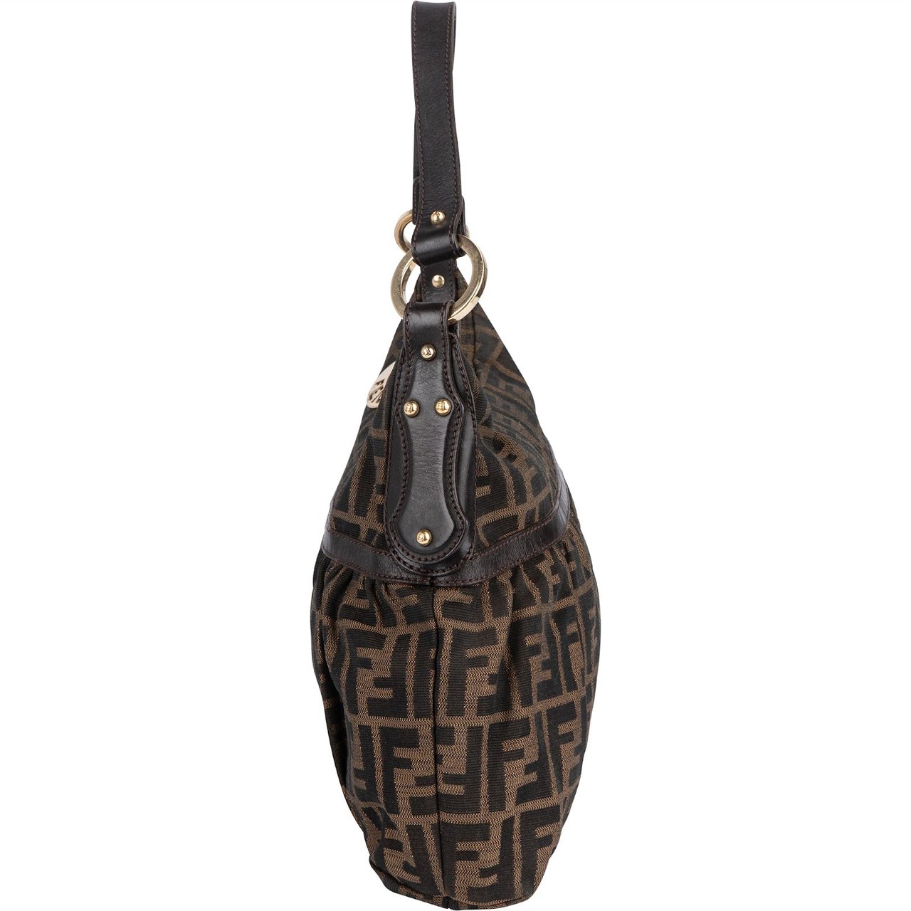 Fendi Fendi Monogram FF Chef Hobo Handbag Bruin