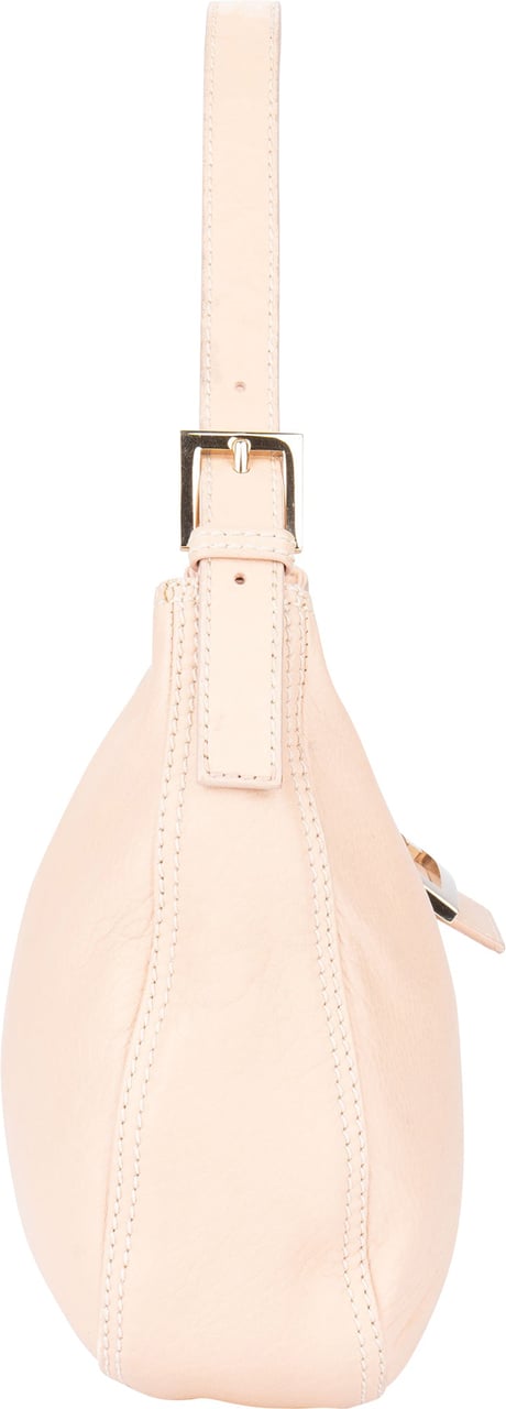 Fendi Fendi FF Rose Leather Baguette Handbag Divers