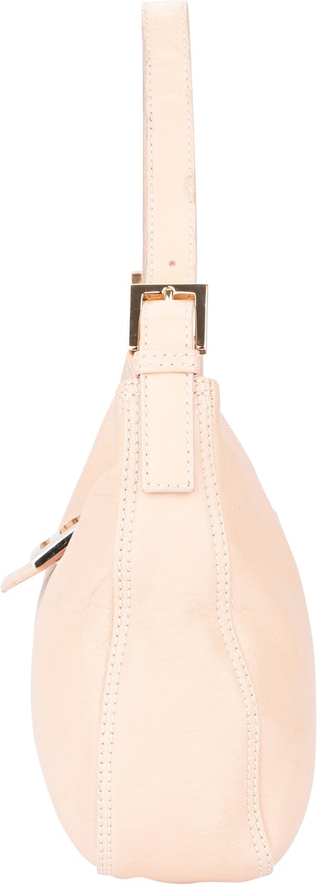 Fendi Fendi FF Rose Leather Baguette Handbag Divers