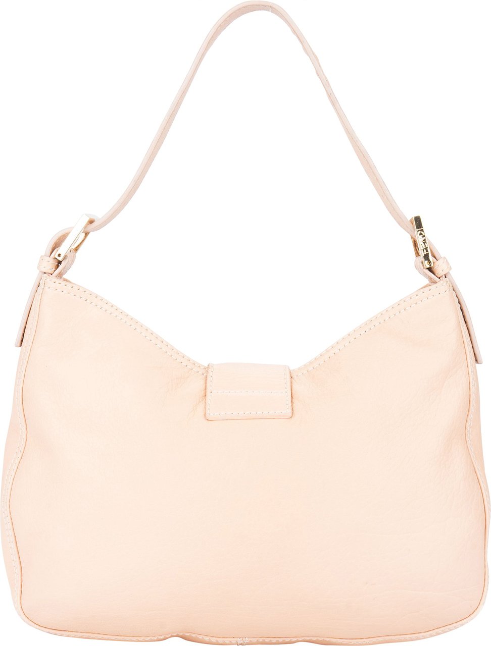 Fendi Fendi FF Rose Leather Baguette Handbag Divers