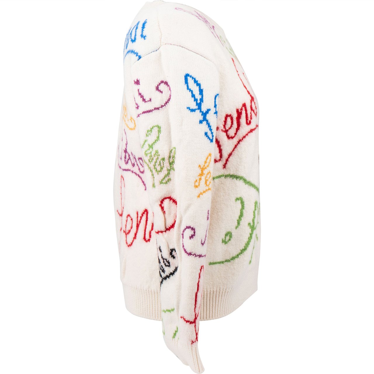 Fendi Fendi Multicolor Wool Sweater Divers