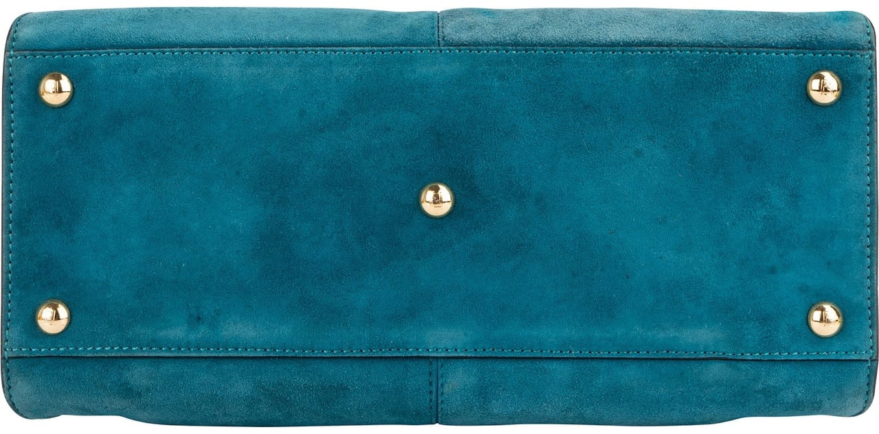 Fendi Fendi Suede Peekaboo Handbag Bruin