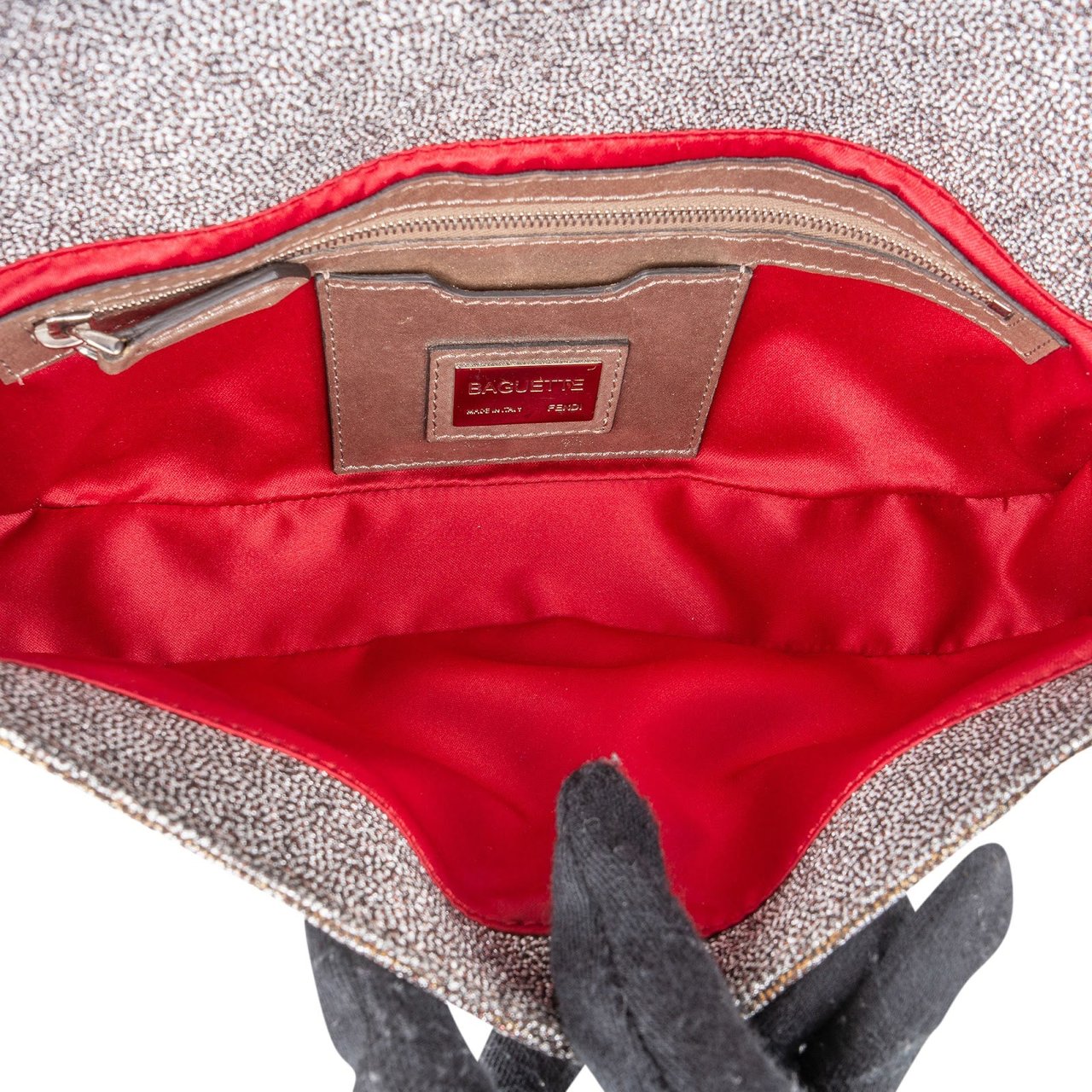 Fendi Limited FF Crystal Baguette Shoulder Bag Divers