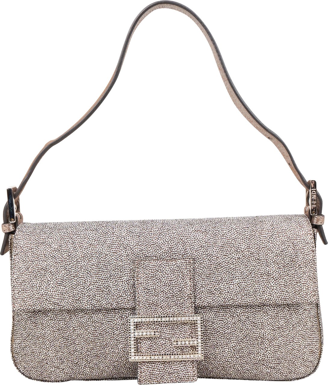 Fendi Limited FF Crystal Baguette Shoulder Bag Divers