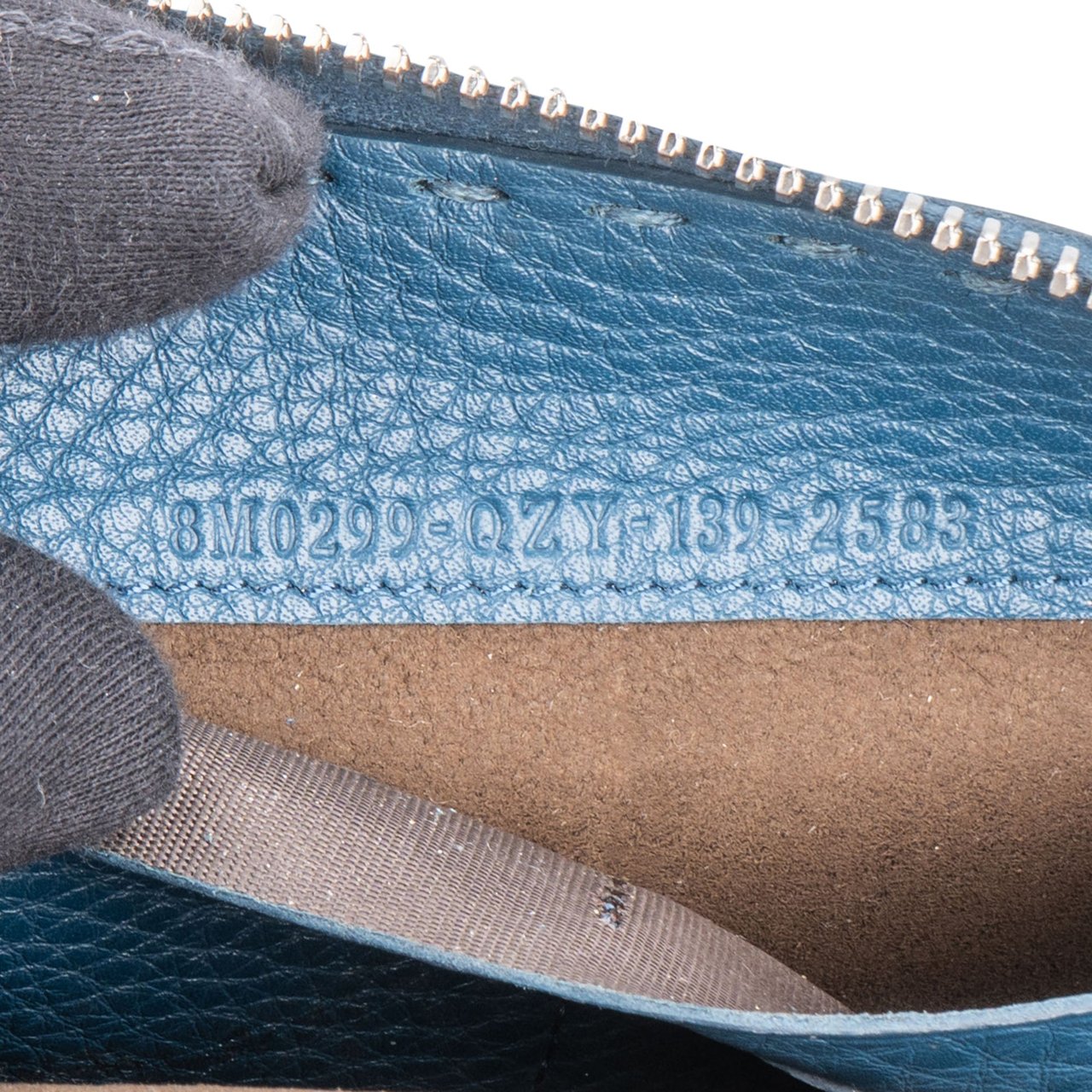Fendi Fendi Classic Blue Leather Wallet Blauw