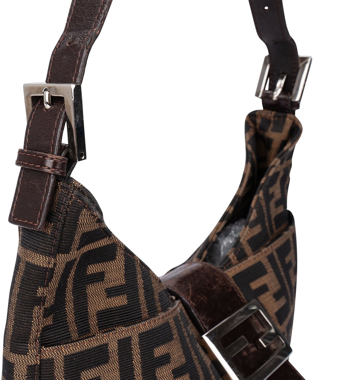 Fendi Fendi FF Monogram Baguette Shoulder Bag Divers